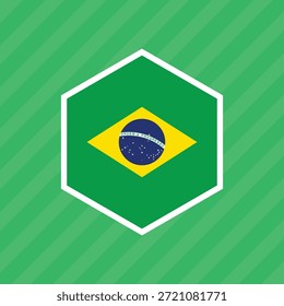 Una ilustración de la bandera de Brasil