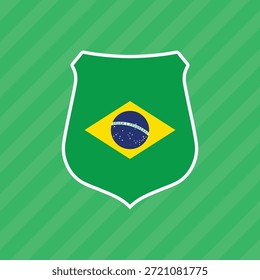 Una ilustración de la bandera de Brasil