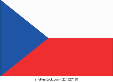 An Illustration of the flag of Czech Republic