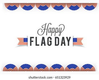 Illustration Of Flag Day Background.