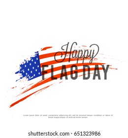 Illustration Of Flag Day Background.