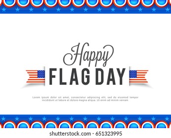 Illustration Of Flag Day Background.