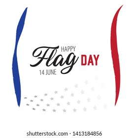 Illustration Of Flag Day Background Design Template