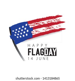 Illustration Of Flag Day Background Design Template