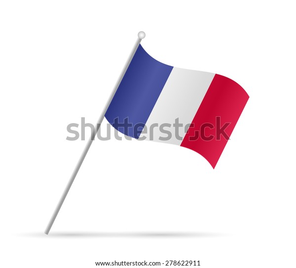 Illustration Flag France Isolated On White Stock Vector Royalty Free