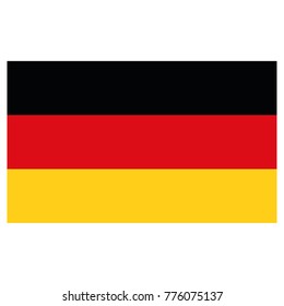 Illustration flag of Germany. Ideal for catalogs of institutional materials and geography