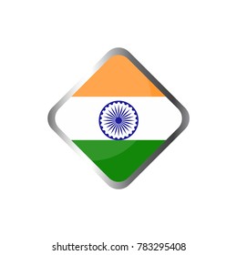Illustration of flag of india