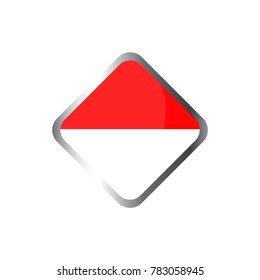 Illustration of flag of indonesia