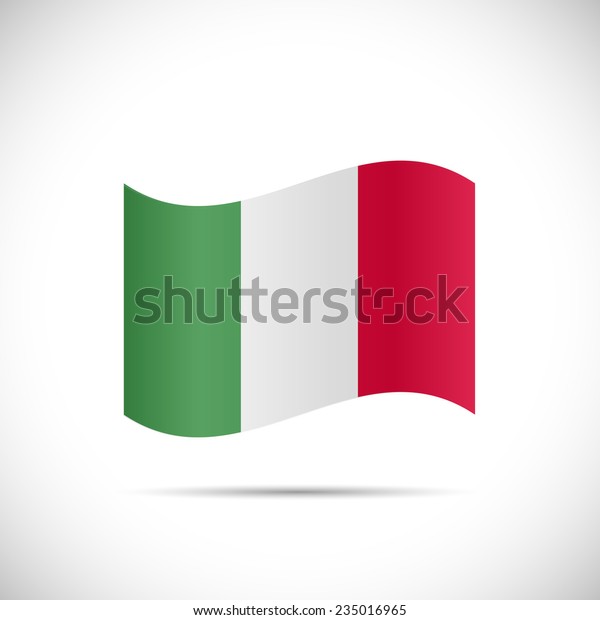 Illustration Flag Italy Isolated On White Stock Vector Royalty Free Shutterstock