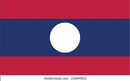 An Illustration of the flag of Laos