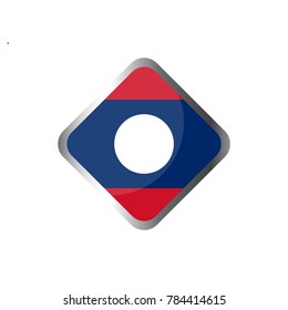 Illustration of flag of laos