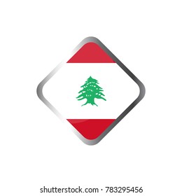 Illustration of flag of lebanon