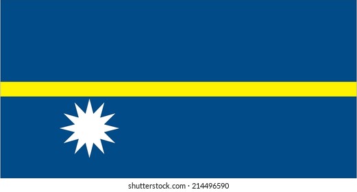 An Illustration of the flag of Nauru