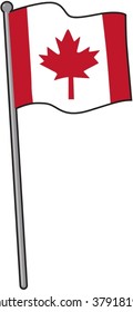 Illustration der Flagge auf Weiß
