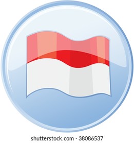 illustration of flag on white