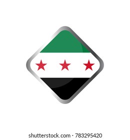 Illustration of flag of syria 
