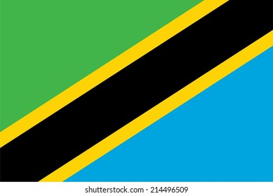 An Illustration of the flag of Tanzania