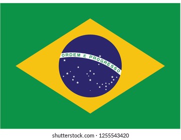 illustration of flag vector,brazil flag
