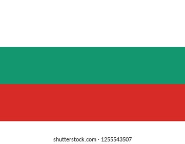 illustration of flag vector,flag of bulgaria