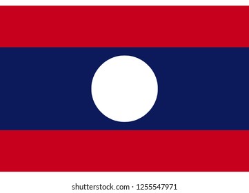 illustration of flag vector,flag of laos
