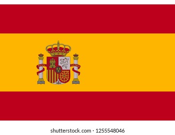 illustration of flag vector,spain flag

