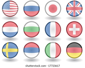 Illustration of flags