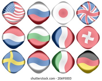 Illustration of flags