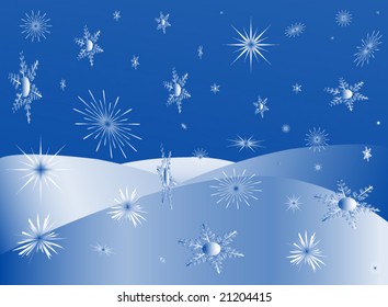 Illustration of flakes