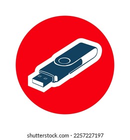 Illustration of flasdisk perfect for icon