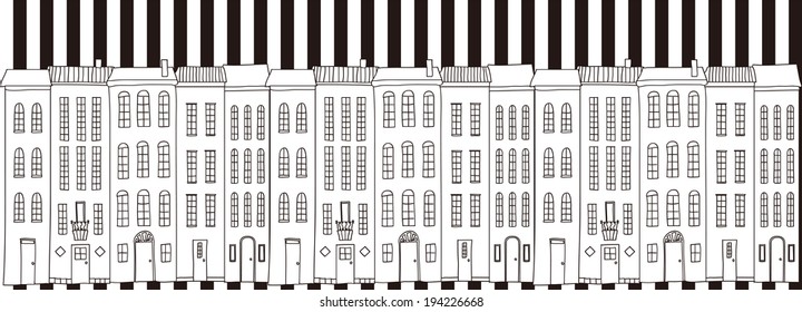 Illustration of flashy streets.