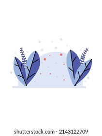 Illustration flat abstract design with the blue color, pink and other element like love. Eps 10
