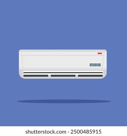  Ilustración de la tecnología del aire acondicionado plano. conveniente para el uso del cartel y el Diseño web