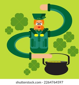 ilustración del arte plano st. patrick