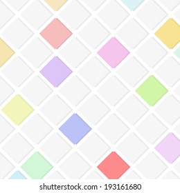 illustration of the flat background with squares