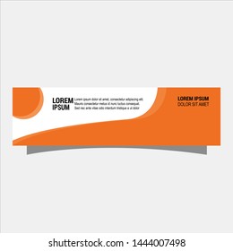illustration of flat banner template flat design