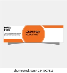 illustration of flat banner template flat design