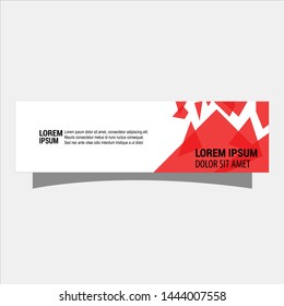 illustration of flat banner template flat design