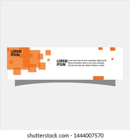 illustration of flat banner template flat design
