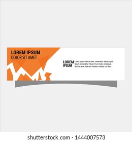 illustration of flat banner template flat design