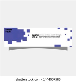 illustration of flat banner template flat design