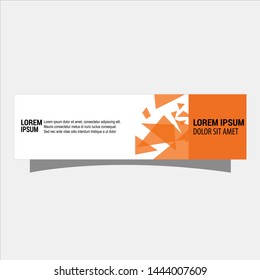 illustration of flat banner template flat design