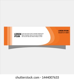 illustration of flat banner template flat design
