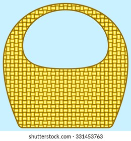 Illustration of the flat basket icon
