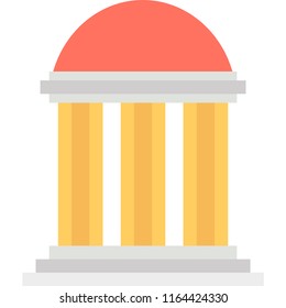 Illustration of Flat Building Vector Icon