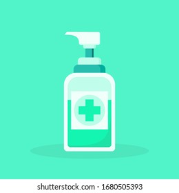 illustration Flat design hand sanitizer