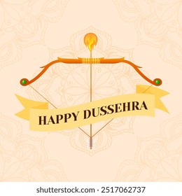 illustration flat design for happy dussehra festival