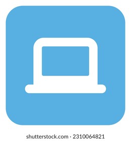 ilustración de un portátil con icono plano