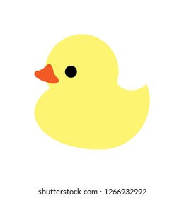 illustration flat icon rubber duck