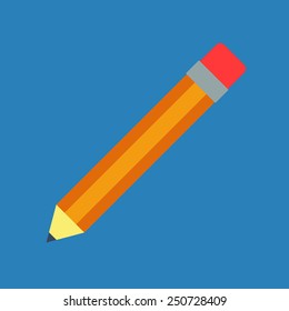 Illustration of Flat pencil