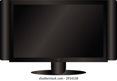 Ilustración un lcd pantalla
